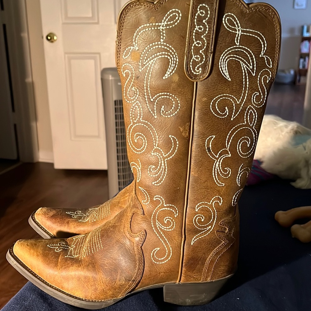Justin Tan Cowboy Boots L2703